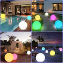 12 Inch Solar Glowing Ball Light Outdoor, Solar Garden Globe Light w/Remote, RGB Color Changing Waterproof Large LED Orb Lights, Landscape Lighting Mood Lamp w/Ground Stake for Patio Yard Lawn Path by CozyNest Decor