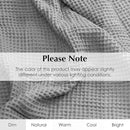 Salt Earth GOTS Certified 100% Organic Cotton Throw Blanket, 90" X 90" Waffle Blankets & Throws for Bed, Throw Blanket for Couch,Modern and Cozy Blanket,All Seasons, Comfy Soft Blanket(Scottish Grey) by TinyTreasures Baby Boutique