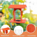 Oriole Feeder for Outdoors Hanging with Gift Box, Durable Plastic Oriole Jelly Feeder with Fruit Holder & 6oz Glass Bowl, Bird Feeder for Orioles with Roof Rain Protection for Garden, Patio, Backyard by CozyNest Decor