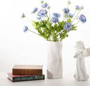 Artificial Silk Flowers Ranunculus Fake Flower 5 Pcs,Suitable for core Decoration,Wedding Floral Creation,Flower Arrangement DIY Project,Interior Decor（Blue） by CozyNest Decor