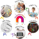 MAGMEN Classic Magnetic Fidget Toy Figures for Kids 3-8, Toddlers & Boys Girls | 10-Piece Solid Set for Travel, Road Trip, Desk & Stocking Stuffer Gifts. by TinyTreasures Baby Boutique