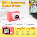 Kids Camera, 1080P Portable HD Digital Camera with 32G SD Card, Birthday Gifts for Girls 3 4 5+ Year Old by TinyTreasures Baby Boutique