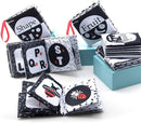 teytoy My First Soft Book, 6 PCS Nontoxic Fabric Cloth Activity Crinkle Black and White Books for Infants Boys and Girls Early Educational Toys Perfect for Baby Shower by TinyTreasures Baby Boutique
