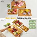 Bamboo Cutting Board, Durable Wood Cutting Boards for Kitchen with Deep Juice Grooves & Built-in Handles, Ideal Charcuterie & Chopping for Meat, Vegetables and Fruits Ideas Kitchen Gift for Home Cooks by GreenHaven Gardens