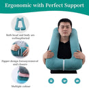 Travel Pillow Upgraded Version of Aircraft Travel Neck Pillow with Storage Bag, Sleep Pillows for Travel by Train, Car, or Plane, Supporting The Head and Body, Travel Pillow for Kids by TinyTreasures Baby Boutique