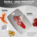 100% Pure Titanium Cutting Board, Non-Toxic Chopping Board For Kitchen, Rubber Mat, Double-Sided Pure Titanium Cutting Board for Kitchen (14"x10"). by CozyNest Decor