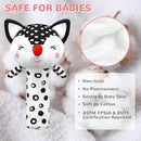 Baby Rattles 0-6 Months Newborn Toys Infant Toys 0-6 Months Rattles for Babies 0-6 Months Baby Toys 0-6 Months, Black and White High Contrast Baby Toys for Newborn 0 3 6 9 12 Months Girls Boys by TinyTreasures Baby Boutique