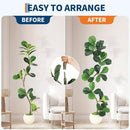 GarveeHome Fiddle Leaf Fig Artificial Tree with White Planter,5ft Faux Plants Indoor with Moss, Fake Rubber Tall Fake Floor Plant in Pot - Artificial Trees for Home Office Living Room Decor by CozyNest Decor