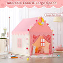 Wilwolfer Kid Tent with Mat, Star Lights - Kids Play Tents for Toddlers Kids Tents Indoor Playhouse - Princess Tent for Girls Toy House Gift (Pink with Cloth) by TinyTreasures Baby Boutique