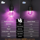 XMCOSY+ Smart Outdoor String Lights - 64ft RGBCWIC Patio Lights with 24 Color Changing Bulbs, LED String Light for Outside Backyard Bistro Party, APP WiFi Control, Work with Alexa, IP65 Waterproof by CozyNest Decor