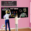 Magnetic Chalkboard Contact Paper for Wall 46.3"x18" Self Adhesive Magnetic Wall Board Sticker with 36 Magnet Letters for Kids Black Chalk Board Wallpaper Roll by TinyTreasures Baby Boutique