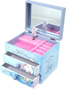Music Jewelry Box for girls blue Cute bunny girls jewelry box Little girl birthday christmas Gift kids jewelry box Organizer by TinyTreasures Baby Boutique