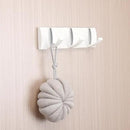 Folding Coat Hooks, Wall Mounted Coat Rack with 3 Retractable Hooks, Heavy Duty Towel Rack for Bathroom Wall Hook for Hanging Clothes Bathrobe, Stainless Steel Coat Hanger for Entryway(White) by CozyNest Decor