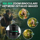 10-30x25 Small Compact Binoculars for Adults - WOZEL High Powered Zoom Binoculars for Bird Watching Hunting Hiking Travel Sports - Lightweight Binocular with Large & Bright Field of View for Kids by TinyTreasures Baby Boutique