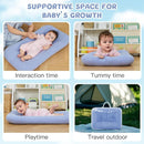 Baby Lounger for Newborn, Bionic Design Baby Lounger, Soft Organic Cotton Breathable Lounger for Infants 0-18 Months (Blue) by TinyTreasures Baby Boutique