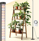 Barrina T10 Pro Standing Grow Light with Timer, 42W, 169 LEDs, Full Spectrum Vertical Grow Light for Indoor, Wide Coverage, 4FT to 5.6FT Height with Foot Switch, Ideal for Flowering and Tall Plants by GreenHaven Gardens