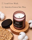 M&SENSE Woody Blush - Rose Vetiver Scented Candles 7.05oz 50 Hour Long Lasting Burn Non Toxic Natural Luxury Candle Gifts for Women，Aromatherapy Gifts for Relaxing Spa by CozyNest Decor