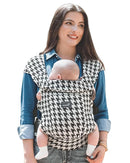 GROWNSY Baby Carrier Newborn to Toddler, Cozy Baby Wraps Carrier, Ergonomic Baby Carrier with Head Support, Houndstooth Black by TinyTreasures Baby Boutique