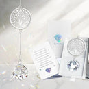 Memorial Gifts for Loss of Loved One, Unique Sympathy Gift Idea Crystal Ball Window Suncatcher, Rainbow Bereavement Grief Gift Box for Loss of Mom Grangma Son Daughter Friend Dog, Tree of Life by GreenHaven Gardens