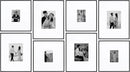 Camden Reed Arcadia 8 Piece Oversized Gallery Wall Frame, 16x20 and 16x16 Inch Matted Frames for Featuring 8x10 and 5x7 Inch Photographs or Art Prints, Black Finish by CozyNest Decor