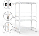 450 lbs Wire Storage Shelving 3-Tier Utility Shelving Unit Steel Organizer Wire Rack for Home,Kitchen,Office,White (11.8" D x 17.7" W x 26.4" H) by CozyNest Decor