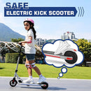 Caroma Electric Scooter for Kids Ages 6-12,150W/180WMotor,10 MPH Max Speed & 7 Miles,Colorful Lights,Adjustable Height & Speed,LED Display,Foldable Kids Electric Scooter 132 Lbs Max Load,Idea Gift by TinyTreasures Baby Boutique