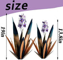 Jesokiibo Tequila Rustic Sculpture DIY Metal Agave Plant Home Decor Rustic Hand Painted Metal Agave Garden Ornaments Outdoor Decor Figurines Home Yard Decorations Stakes Lawn Ornaments (Blue 2PCS) by GreenHaven Gardens