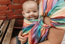 Hip Baby Wrap - 100% Soft Cotton Baby Sling Wrap - Baby Hip Carrier - Nursing Wraps for Breastfeeding, Baby Carrier Sling - Newborn to Toddler Baby Carrying Wrap, Supports 8-35 lbs - Summer Rainbow by TinyTreasures Baby Boutique