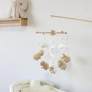 Sheep Crib Mobile Neutral Baby Mobile for Crib Sheep Baby Crib Mobile for Girls Boys Boho Nursery Baby Mobile for Bassinet by CozyNest Decor