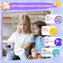 Portable Instant Camera for Kids Print Photos Travel Digital 1080P Video Camera for Toddlers 3 4 5 6 7 8 Year Old Girls Holiday Christmas Birthday Gifts (Purple) by TinyTreasures Baby Boutique