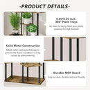 AZERPIAN Plant Stand 7 Tier Indoor Metal Flower Shelf for Multiple Plants Corner Tall Flower Holders for Patio Garden Living Room Balcony Bedroom, Black (7 Tier-Black) by GreenHaven Gardens