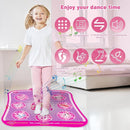 Princess Dance Mat Toy Gift - Popular Light Up Dancing Mat for Toddlers Kids Girls Ages 3 4 5 6 7 8 9 10 11 12 Year Old Christmas Party Presents Floor Mat Electronic Games Exercise Dance Pad by TinyTreasures Baby Boutique