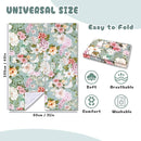 Car Seat Cover Baby, Flroal Infant Car Seat Canopy Covers for Newborn Girls Boys, Soft Breathable Minky Carseat Covers Stretchy Multi-Use Nursing Cover for Stroller Baby Car Seat, Green Leaf by TinyTreasures Baby Boutique