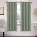 H.VERSAILTEX Ultra Soft Microfiber Thermal Insulated Antique Copper Grommet Blackout Curtains/Window Treatment Draperies 52 by 72 - Inch for Living Room/Bedroom, Set of 2 - Cyan by CozyNest Decor