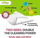 Crocodile Cloth PowerScrub - 80 Dual Surfaced Cloths, 10in X 15in. Large, Moist, Absorbent and Disposable Cleaning Cloths. Safe on Skin and Multiple Surfaces. (6500-080) by CozyNest Decor