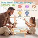Kids Drum Set, Montessori Musical Instruments for Toddlers 1-3, Wooden Musical Toys for Baby 12-18 Months, Preschool Educational Xylophone Drum Kit, Birthday Gift for Boys Girls Ages 3+ by TinyTreasures Baby Boutique