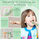 Kids Toothbrushes 2 Pack,Soft Bristle Toothbrushes for Baby 1-3 Years Old Cute Dinosaur Toothbrush for Toddlers Baby's First Training Toothbrush Anti-Strike Throat Not Easy to Shed Bristles by TinyTreasures Baby Boutique