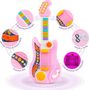 Kids Guitar, Electric Toddler Baby Music Toys for Ages 2-4 with Piano Mode Strap and Lights Child Musical Instruments Ideal for 2+ Year Old Girls Boys Birthday by TinyTreasures Baby Boutique