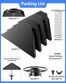 Metal Squirrel Baffle - Squirrel Baffle for Bird Feeder Pole, Upgrade Spring Motion Design for Better Defense, 19 Inch Heavy Duty Guard for Outside Bird Feeder Pole Mount by GreenHaven Gardens