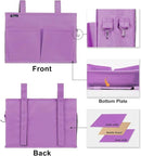 Surblue Caddy Hanging Organizer Bedside Storage Bag for Bunk and Hospital Beds, Purple, Small by CozyNest Decor