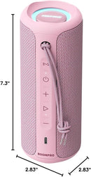 MIATONE Portable Bluetooth Speaker 36W Stereo Sound Bass Boost, 24H Playtime Bluetooth 5.3 TWS Pairing (Pink) by TinyTreasures Baby Boutique