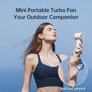 JISULIFE Portable Handheld Fan, Speed(1-100) Adjustable Turbo Mini and 3600mAh Battery Rechargeable Personal Fan, Digital Display, Gifts for Women Men Travel/Camping/Outdoor-White by TinyTreasures Baby Boutique