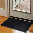 fani Heavy Duty Large Outdoor Indoor Entrance Doormat Waterproof Low Profile Entrance Rug Front Door Mat Patio Anti-Skid Rubber Back, 31x47 inch (Jet Black) by GreenHaven Gardens