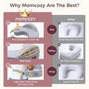 Momcozy Exclusive Memory Foam Nursing Pillow - Pioneering Safety Fence-Plus Size Breastfeeding Pillow for Ergonomic Comfort & Support-Easier and Healthier Nursing - Fit for All, Removable Cover by TinyTreasures Baby Boutique