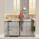 HOOEN 30" Tall Extra Wide Baby Gate for Doorways Stairs 62 to 67 Inch Large Long Pressure Monuted Dog Gate Black Tension Baby Gate Walk Through Safety Gate for Kids or Pets by TinyTreasures Baby Boutique