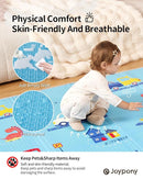 Baby Play Mat, Foldable Play Mats for Babies and Toddlers, Waterproof & Anti-Slip Baby Floor Mat for Tummy Time, Baby Mat for Floor with Travel Bag for Indoor Outdoor 71x59x0.4 inches by TinyTreasures Baby Boutique