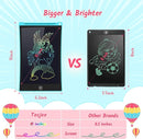TECJOE 2 Pack LCD Writing Tablet, 10 Inch Colorful Doodle Board Drawing Tablet for Kids, Kids Travel Learning Toys Christmas Birthday Gifts for 3 4 5 6 Year Old Boys and Girls Toddlers by TinyTreasures Baby Boutique