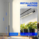 Barrina T10 Pro Standing Grow Light with Timer, 42W, 169 LEDs, Full Spectrum Vertical Grow Light for Indoor, Wide Coverage, 4FT to 5.6FT Height with Foot Switch, Ideal for Flowering and Tall Plants by GreenHaven Gardens