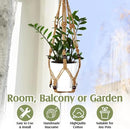 Hoteam 12 Pcs Macrame Plant Hangers Macrame Hanging Planters for Indoor Plants Handmade Boho Hanging Baskets Flower Pots Holder for Outdoor Home Wall Decor by GreenHaven Gardens