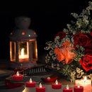 Tea Light Candles with Remote Control,50pack Flickering Flameless LED Candle,Long Lasting 400+Hours,Battery Operated with Timer for Home Decoration Seasonal &Festival Celebration Red by GreenHaven Gardens